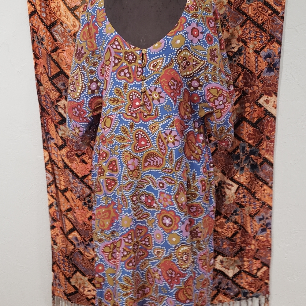 Maple paisley print dress